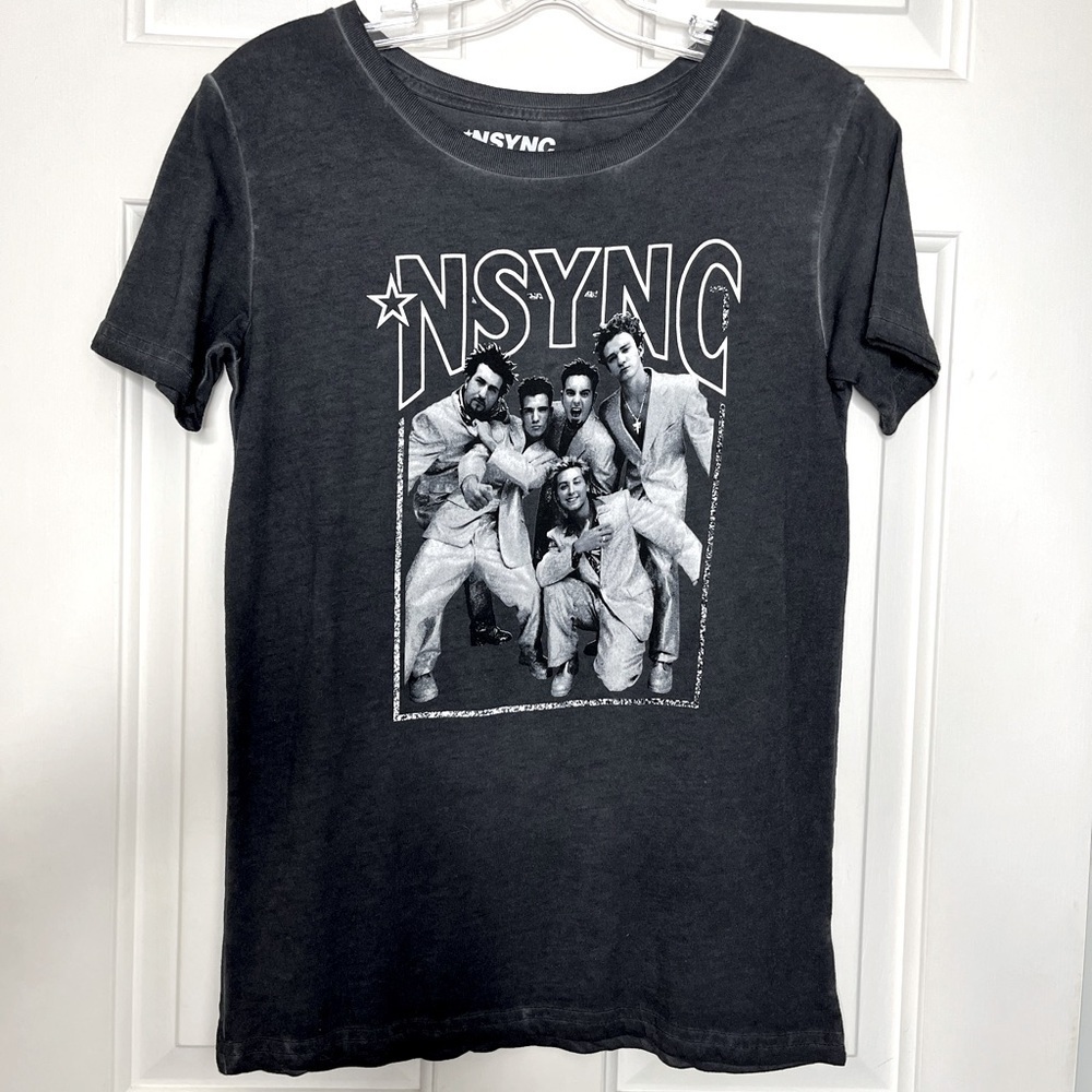 NWOT NSYNC Crewneck Graphic Band Tee XS 90s Y2K - Picture 2 of 9